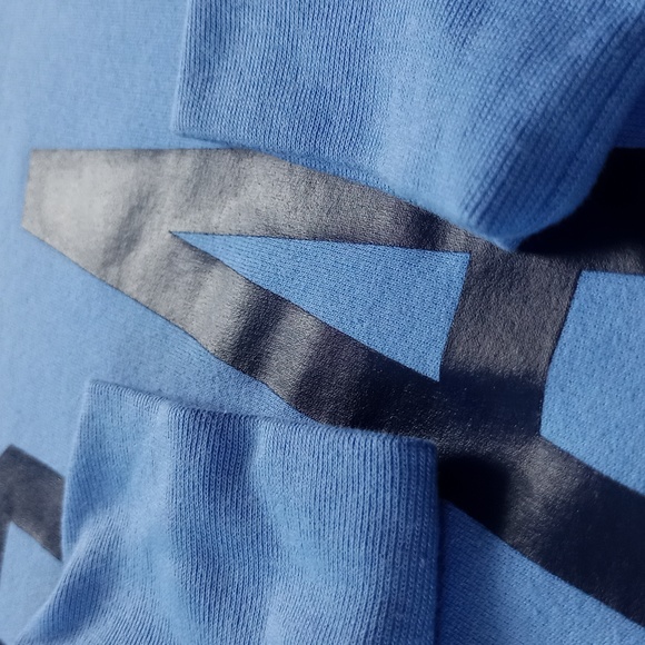 THE GAP Big Print Sweater Crewneck Blue - Picture 4 of 6